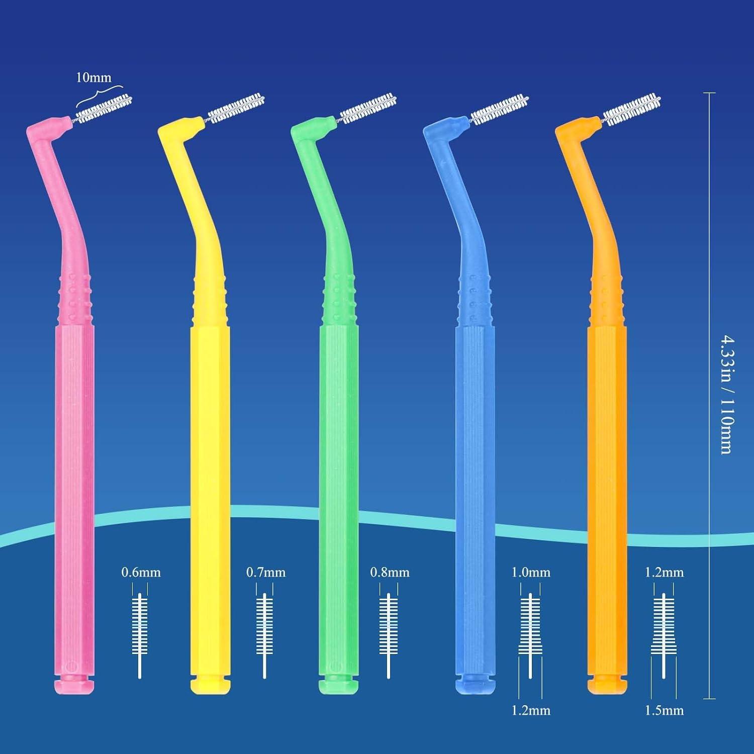 50er Set Interdentalbürsten 5 Größen Zahnspangen Reinigung