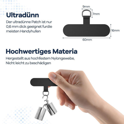 Handykette Universal Blau 2er Patch Smartphone Lanyard