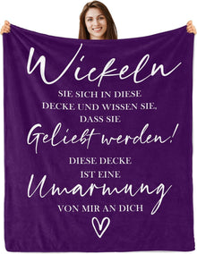 Yesbird Gute Besserung Geschenk Decke 130x150CM 100% Polyester