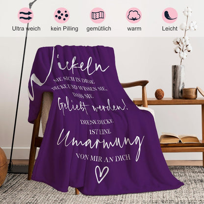 Yesbird Gute Besserung Decke 130x150CM - Motivationsgeschenk für Frauen/Männer/Kinder