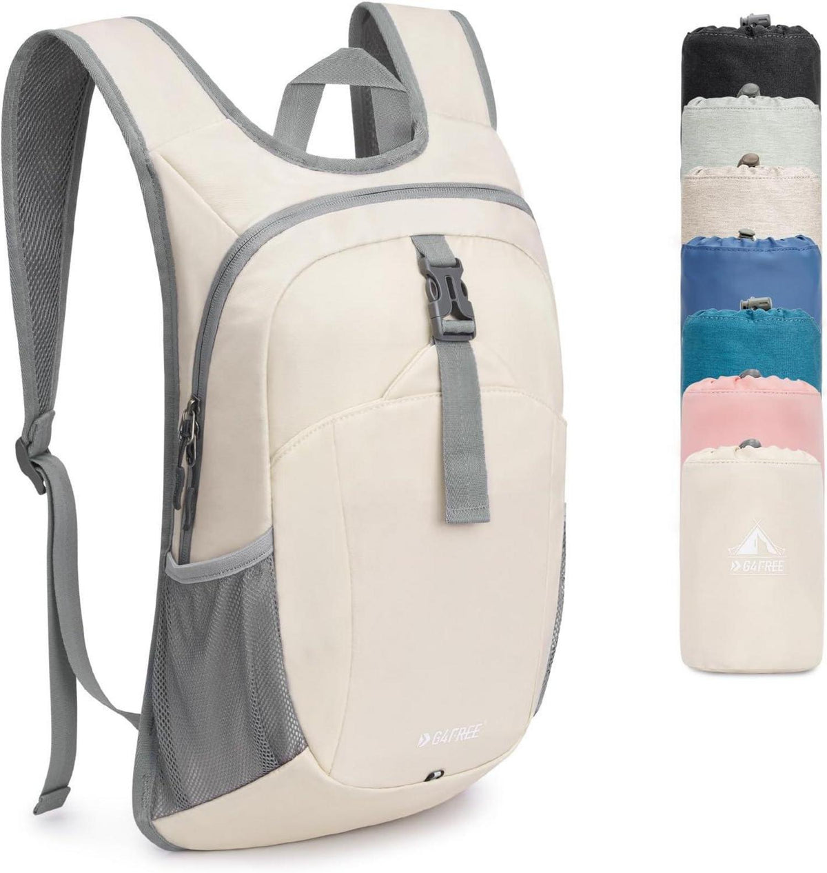 Kleiner Faltbarer Rucksack 12L Leicht für Outdoor Wandern Camping