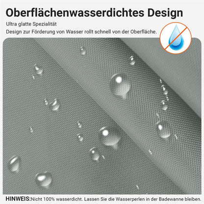 Duschvorhang 180x200cm Grau Wasserabweisend Badezimmer