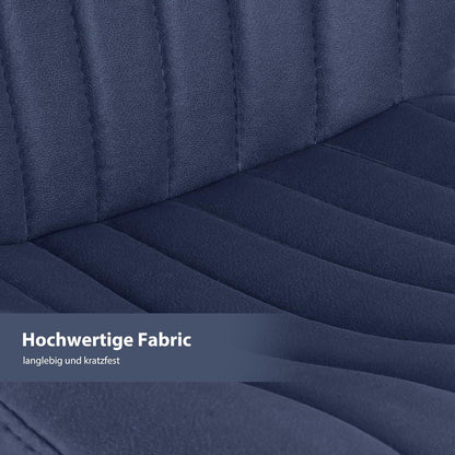 Verstellbarer Barhocker 2er Set mit Fußstütze & 360° Drehung