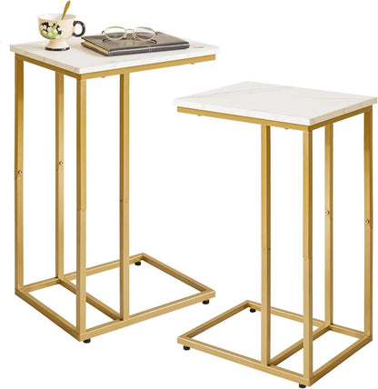 Beistelltische Wohnzimmer Laptoptisch Schlafzimmer Marmor Holz Gold