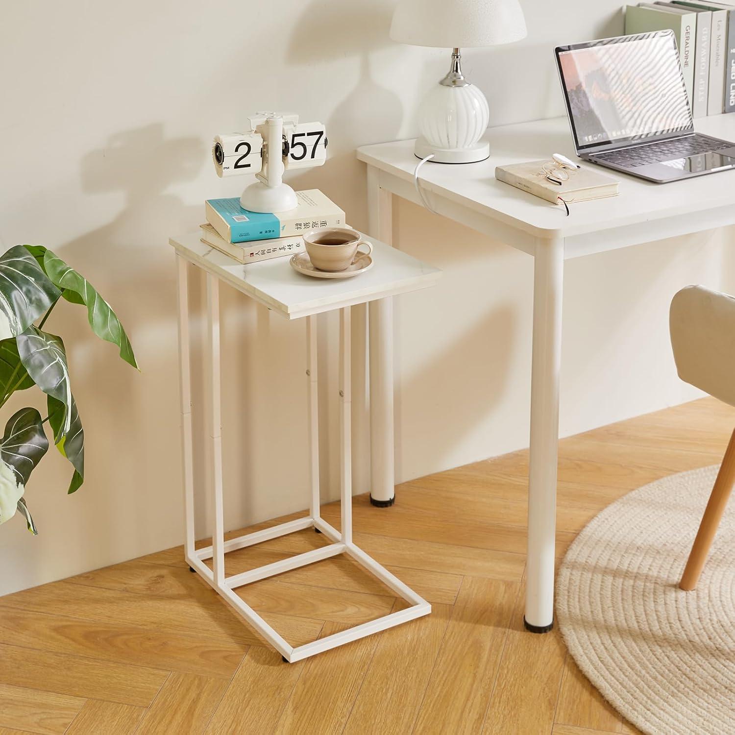 Kleiner Beistelltisch Sofa Wohnzimmer Schlafzimmer Marmorfarbe