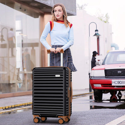 SHOWKOO Hartschalenkoffer Mittelgroß Polycarbonat Leicht
