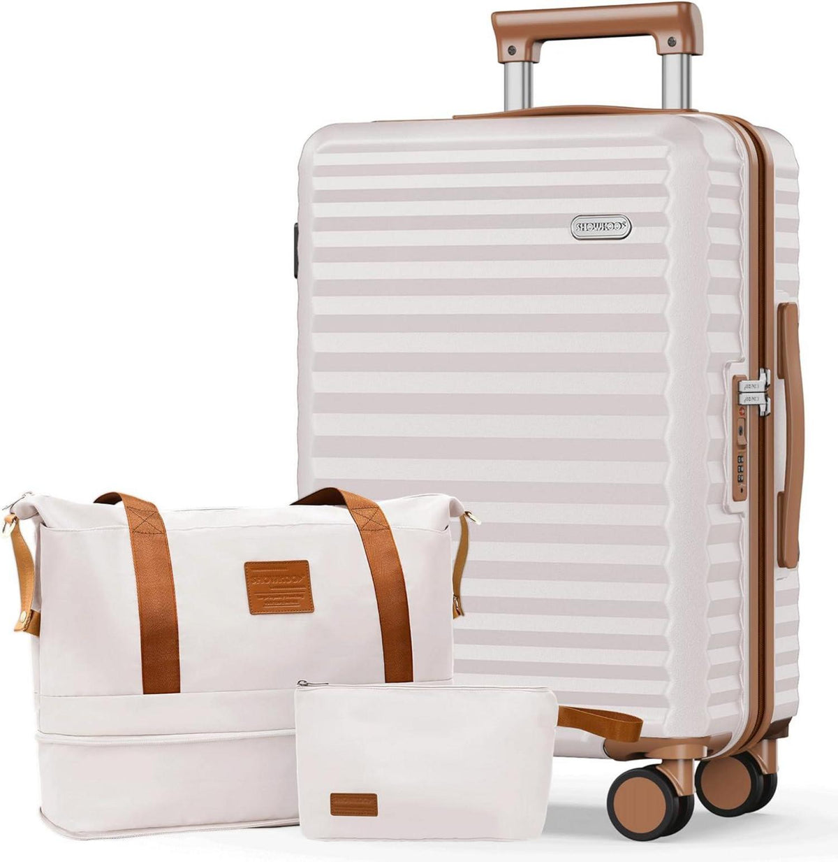 Leichter XL Hartschalenkoffer 3tlg Set mit TSA-Schloss