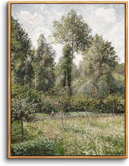 Vintage Leinwand Bild Natur Wald Landschaft 30x40cm mit Rahmen