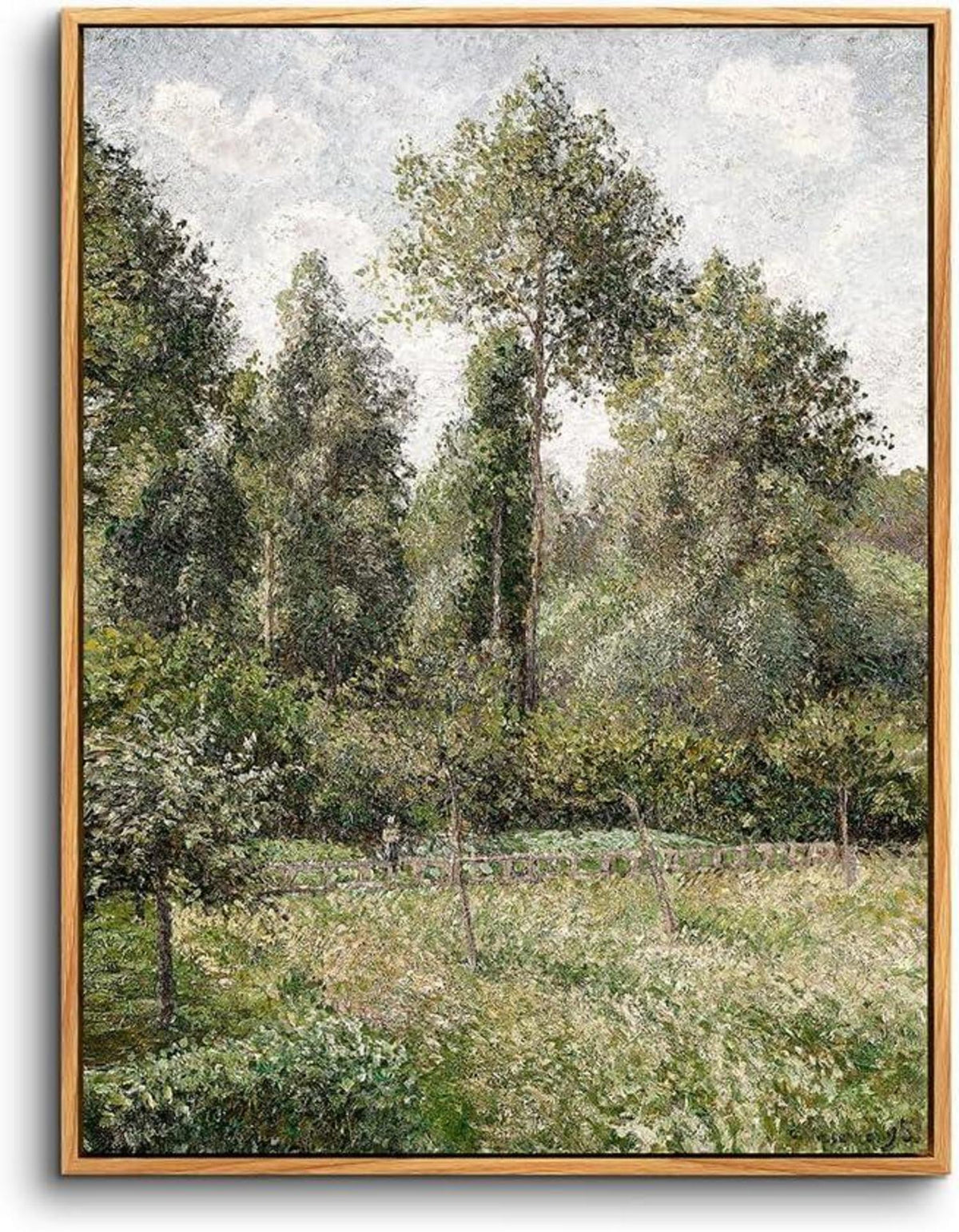Vintage Leinwand Bild Natur Wald Landschaft 30x40cm mit Rahmen