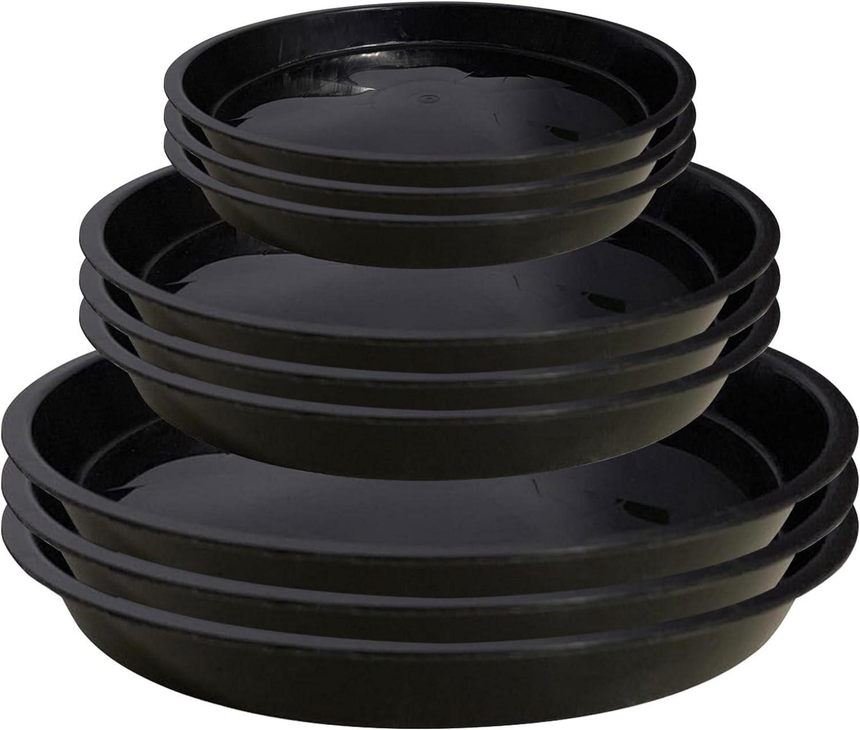 Blumentopf Untersetzer Rund Set 9 Stk Pflanztopf Plastik für Innen