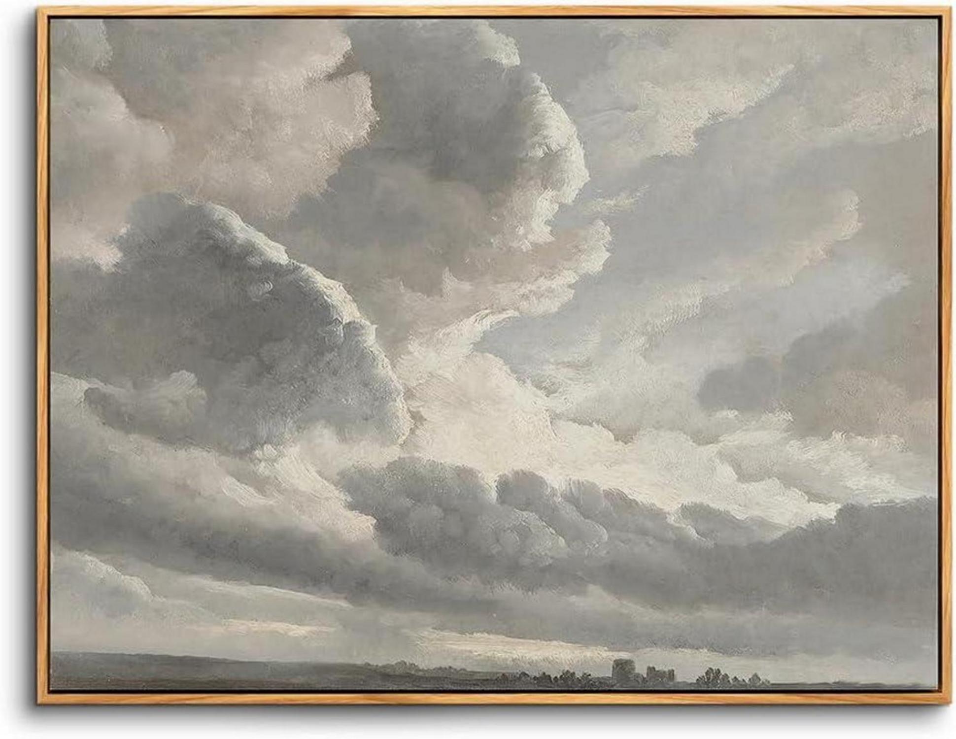 Vintage Leinwand Bilder Natur Sonnenuntergang Wohnzimmer Büro 30x40 cm
