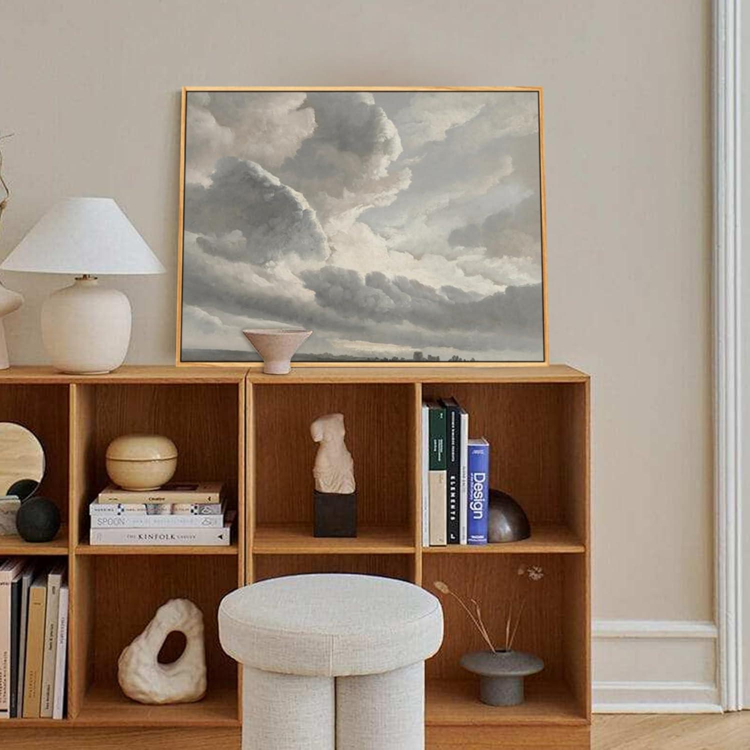 Vintage Leinwand Bilder Natur Sonnenuntergang Wohnzimmer Büro 30x40 cm