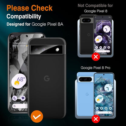 Google Pixel 8a Panzer Schutzfolie 2+2 Set - HD