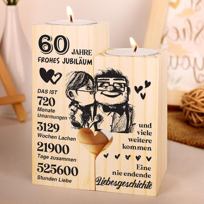 Kerzenständer Diamantene Hochzeit 60. Geburtstag Geschenk