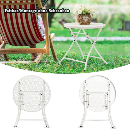 TeoKJ faltbarer Outdoor Beistelltisch mit