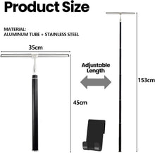 Duschabzieher Set 35cm Breit Teleskopstange 45-153cm