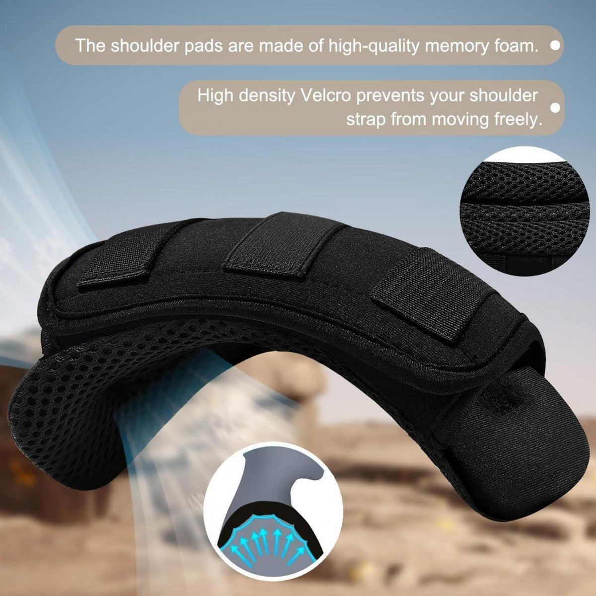 Breites Schulterpolster 2er-Pack für Taschen – Komfort & Schutz
