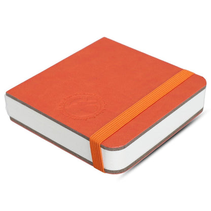 Aquarell Skizzenbuch 10x10cm – Tragbares Notizbuch für Künstler (Orange)