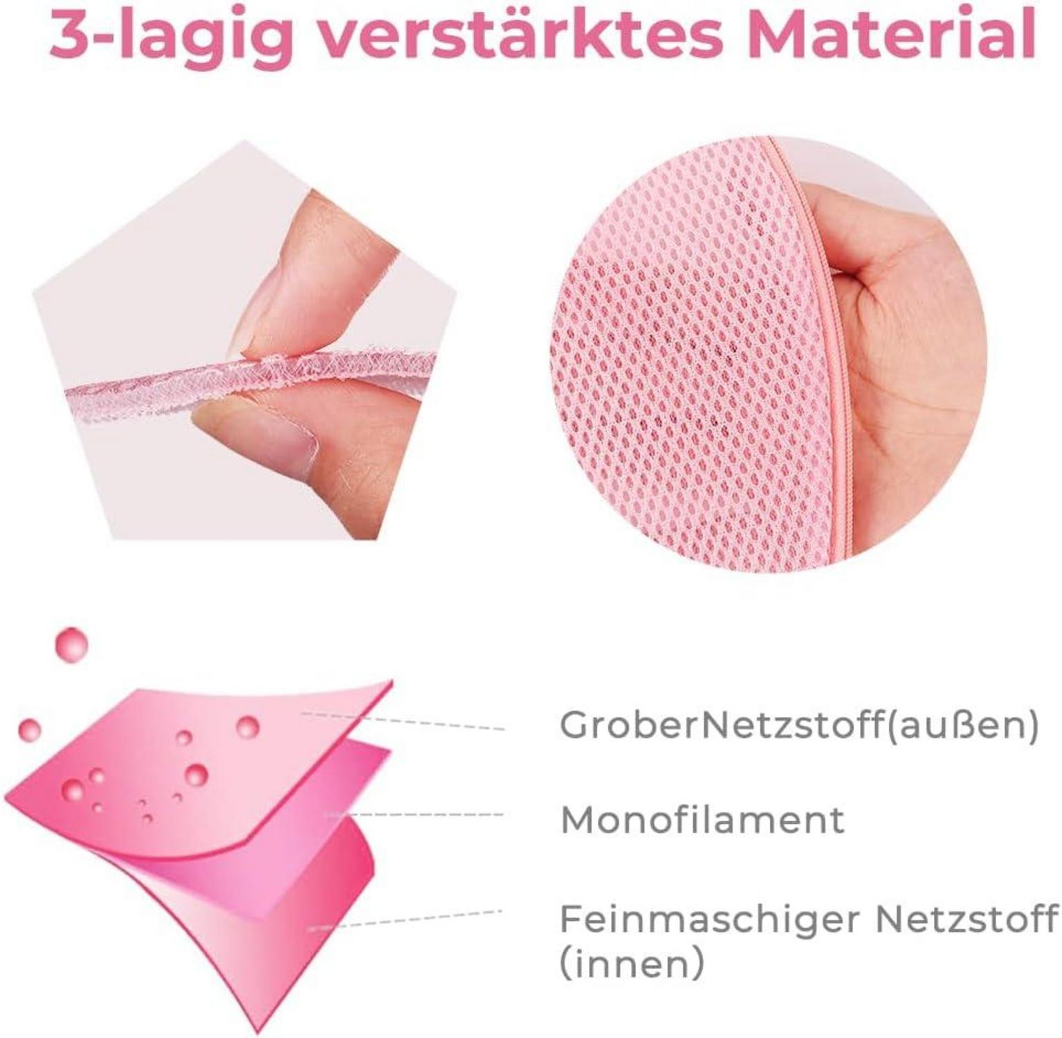 Wäschenetz 2er Pack Rosa Schuhschutz Sneaker Organizer