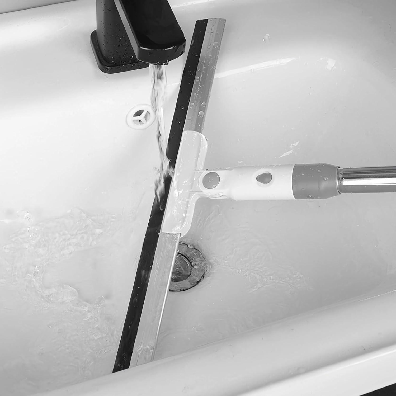 Wasserschieber Bodenabzieher Dusche Stiel 100% Silikon 36 cm