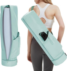 Yogatasche Damen mit Nassfach und Flaschentasche Yogamatte Tasche