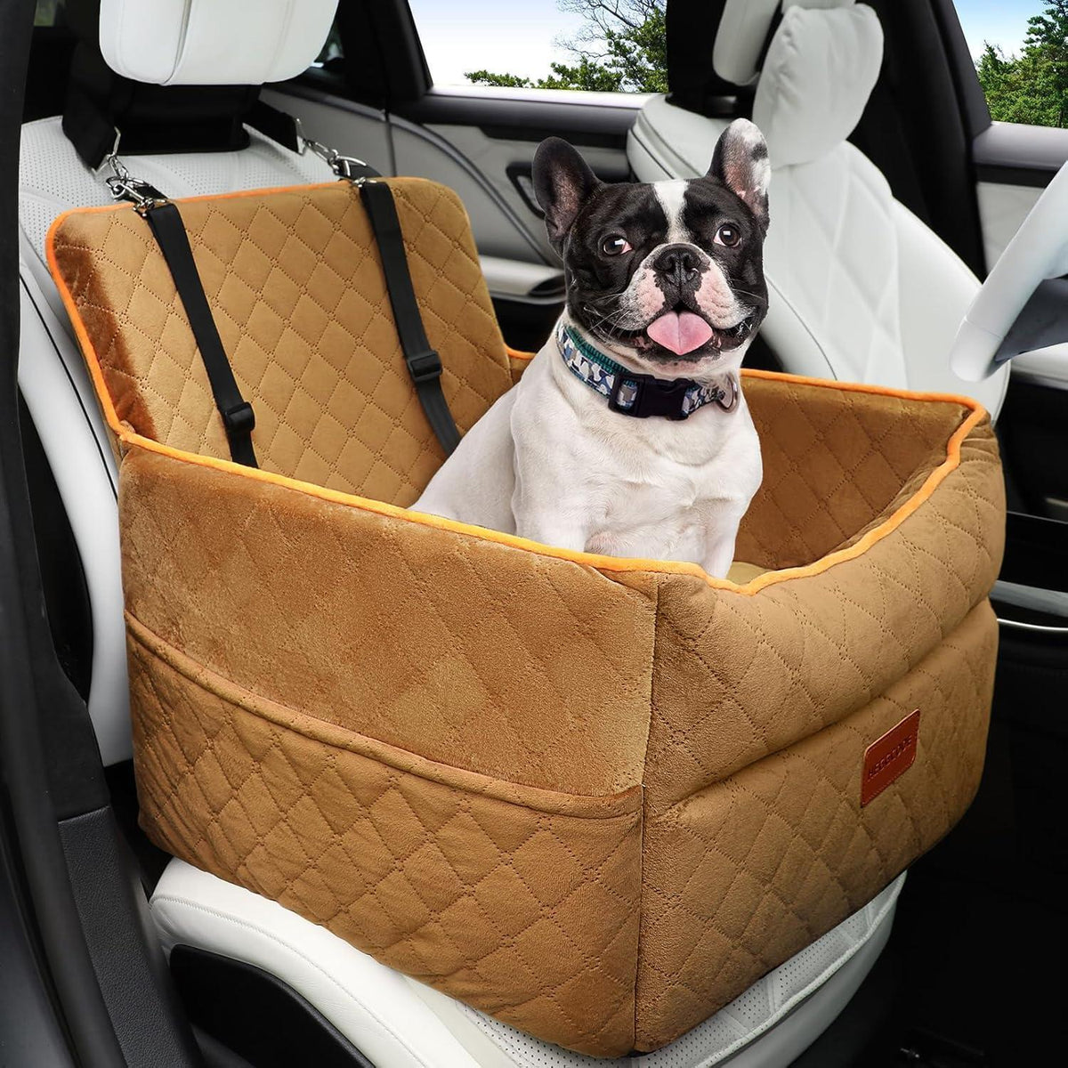 Hunde Autositz – Waschbar, mit Leine & Aufbewahrung