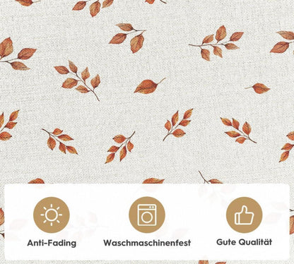 Herbst Blätter Eukalyptus Orange Kürbisse Tischdecke 85x85cm