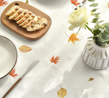 Herbst Tischdecke Hirsch Deer Vögel 85x85cm Beige Artoid Mode