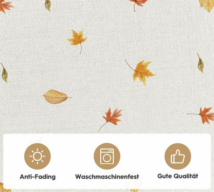 Herbst Tischdecke Hirsch Deer Vögel 85x85cm Beige Artoid Mode