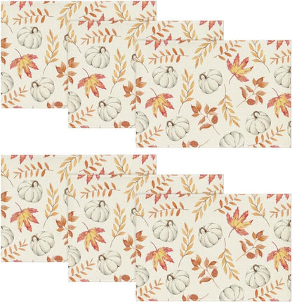 Artoid Mode Orange Herbst Platzsets 6er Set 30x45cm