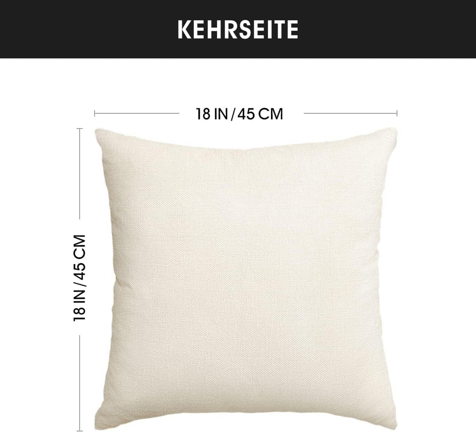 Herbst Kissenbezüge Set Blau 45x45cm Deko Cushion Cover