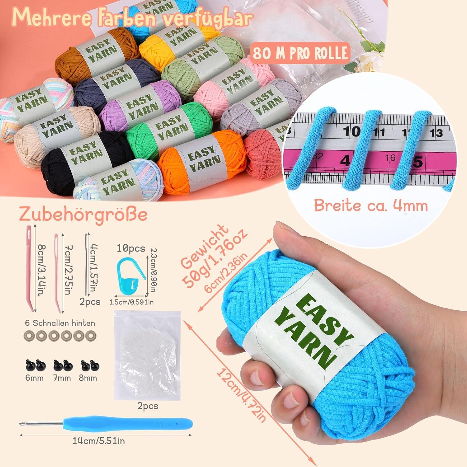 15x50 Easy Garn Set für Anfänger, Dickes