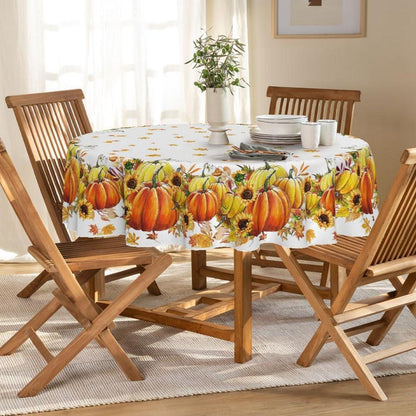 Artoid Mode Herbst Tischdecke Rund 140 cm Orange