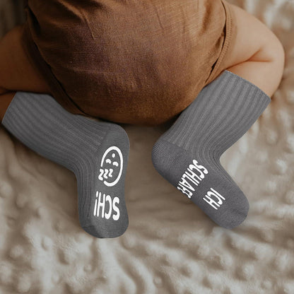 4 Paar lustige Baby Socken 0-12 Monate