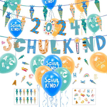 Einschulung Deko Set Schulkind Girlande Zuckertüten Luftballon