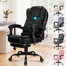 Ergonomischer Bürostuhl mit Massagefunktion, Schwarz