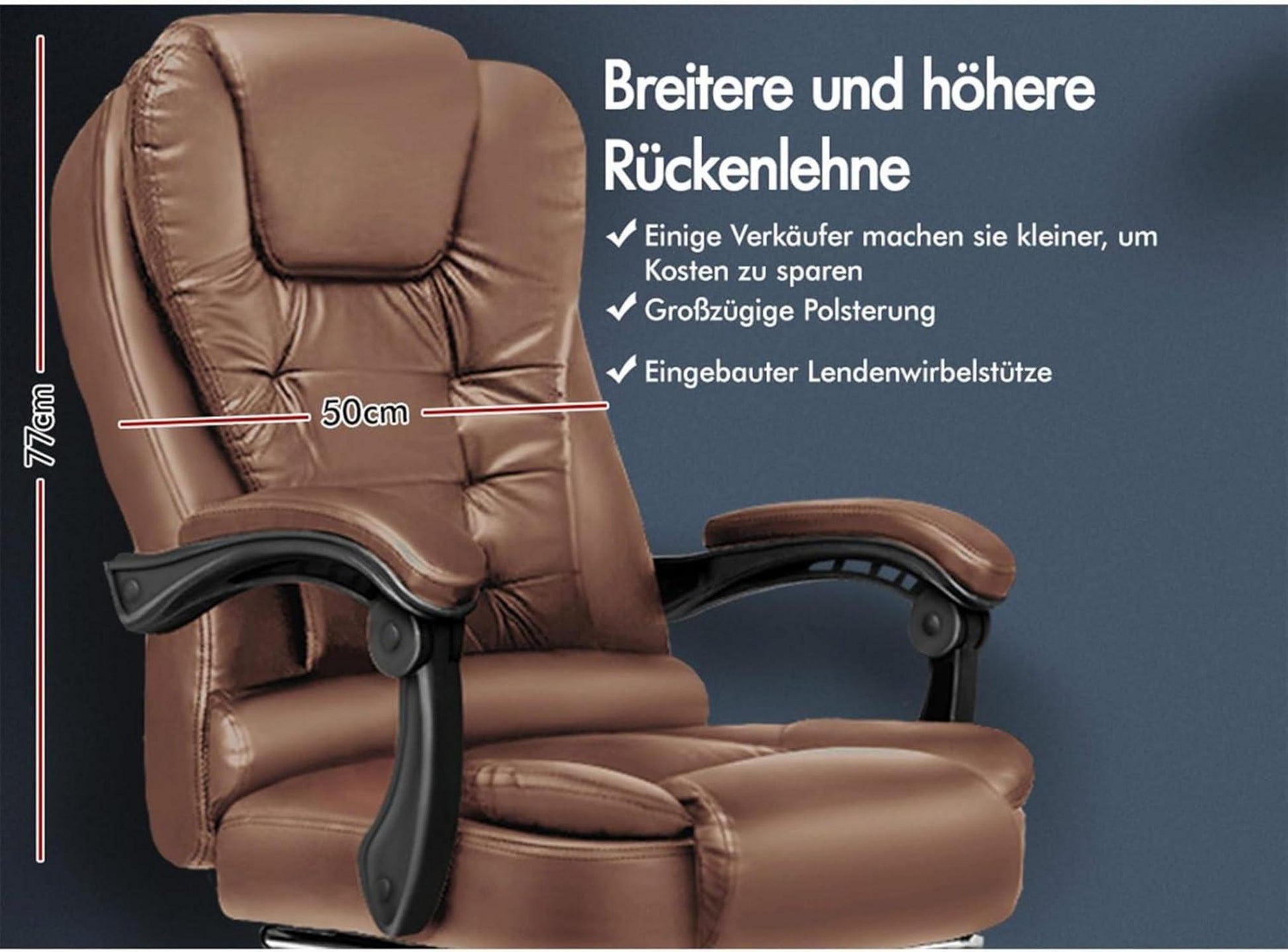 Bürostuhl Gaming Drehstuhl Computer Schreibtischstuhl Lordosenstütze