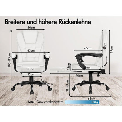 Ergonomischer Bürostuhl mit Massagefunktion