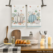 Artoid Mode Watercolor Blau Herbst Küchentücher 2er Set