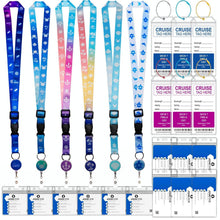 6x Kofferanhänger Set mit Lanyard & Ausweishalter für Kreuzfahrt