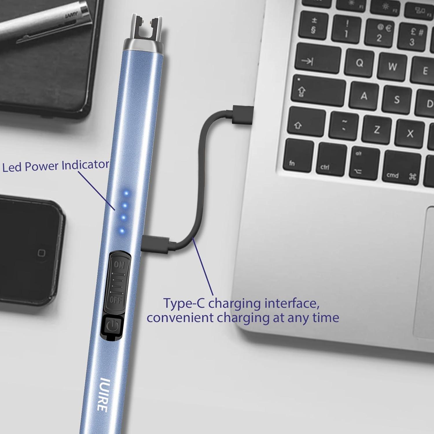 Wiederaufladbares Lichtbogenfeuerzeug USB Typ-C Aufladung