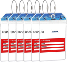 Kofferanhänger für Kreuzfahrten mit Möwenmuster, Set mit 6