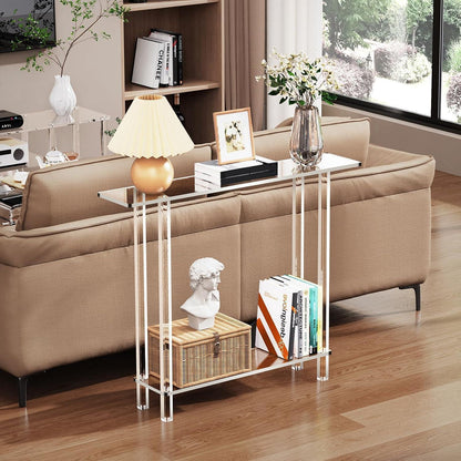 Acryl Konsolentisch Transparent 100cm – Moderner Flurtisch