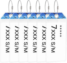 Kofferanhänger für Kreuzfahrten mit Möwenmuster 6er Set
