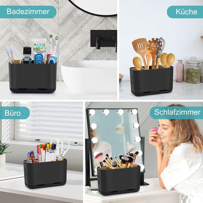 Zahnbürstenhalter für elektrische Zahnbürsten – Badezimmer Organizer Schwarz Groß