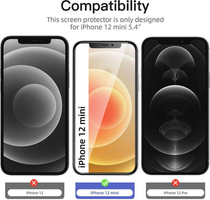 Sichtschutz Panzer Schutzglas für iPhone 12 Mini 5,4