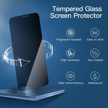 Panzer Schutz Glas iPhone 12 Mini 5,4 Zoll 9H Härte Blickschutz 3 Stück