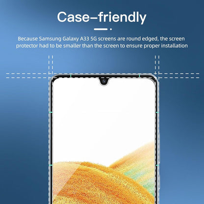 Sichtschutz Panzer Schutz Glas Samsung Galaxy A33 5G 3er-Pack 9H Härte