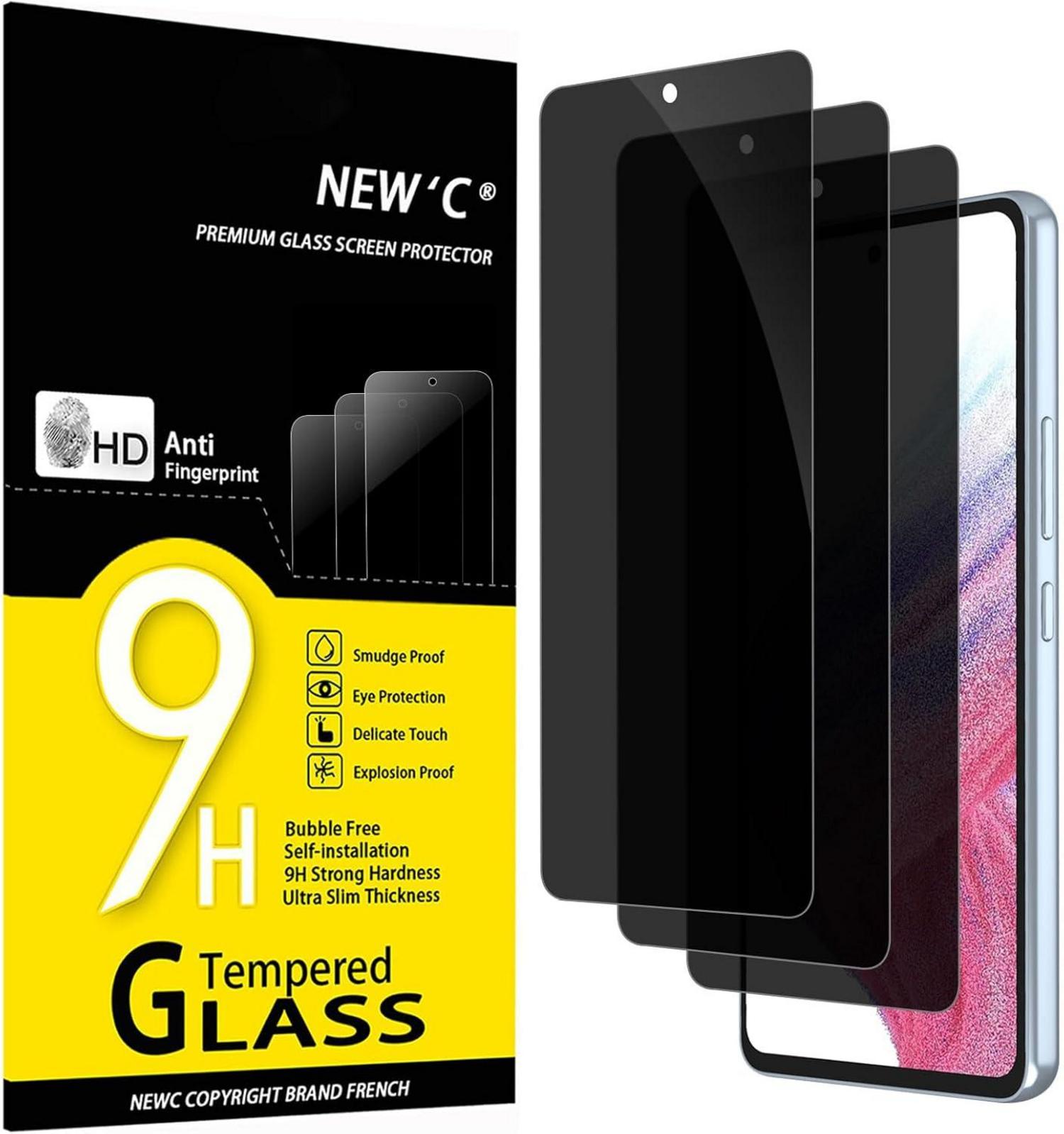 Sichtschutz Panzerglas Samsung Galaxy A53 5G 3er Set 9H Härte