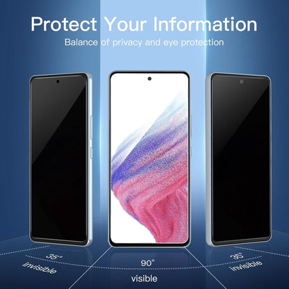Sichtschutz Panzer Schutz Glas Samsung Galaxy A53 5G 3er Pack